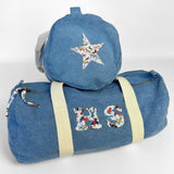 Double initial barrel bag, with star option