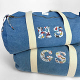 Double initial barrel bag, with star option
