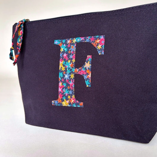 Navy initial pouch