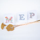 Initial card gift wrap