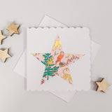 Pack of 6 star Christmas cards