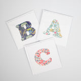 Initial card gift wrap